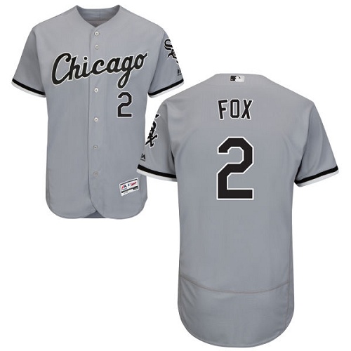 White Sox #2 Nellie Fox Grey Flexbase Authentic Collection Stitched MLB Jersey